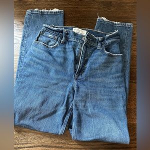 Abercrombie & Fitch The 90’s Straight Ultra High Rise Curve Love Sz 26S